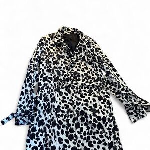 Stylish Black and White Women's Coat